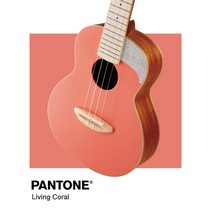 將圖片載入圖庫檢視器 【預售】aNueNue 彩色 UC10 23吋雲杉面實木Ukulele - 珊瑚色 Living Coral