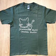 將圖片載入圖庫檢視器 Emmmmm Music 原創 - 喪B大店長 T-shirt 軍緣色 Military Green
