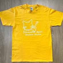 Load image into Gallery viewer, Emmmmm Music 原創 - 喪B大店長 T-shirt 黃金色 Gold