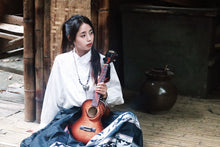 將圖片載入圖庫檢視器 TODO 東方鳳凰系列 虎紋楓木面單 23"/26" Concert/Tenor Ukulele