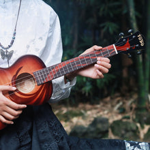 將圖片載入圖庫檢視器 TODO 東方鳳凰系列 虎紋楓木面單 23"/26" Concert/Tenor Ukulele