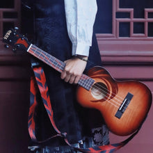 將圖片載入圖庫檢視器 TODO 東方鳳凰系列 虎紋楓木面單 23"/26" Concert/Tenor Ukulele