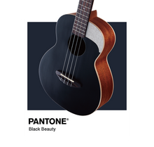 Load image into Gallery viewer, aNueNue 彩色 UC10 23吋雲杉面實木Ukulele - 暗夜黑 Black Beauty
