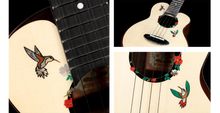 Load image into Gallery viewer, 【預售】日本製琴師聯名設計 蜂鳥系列 aNueNue UC200HB 23&quot; Concert 月亮雲杉全實木 Ukulele
