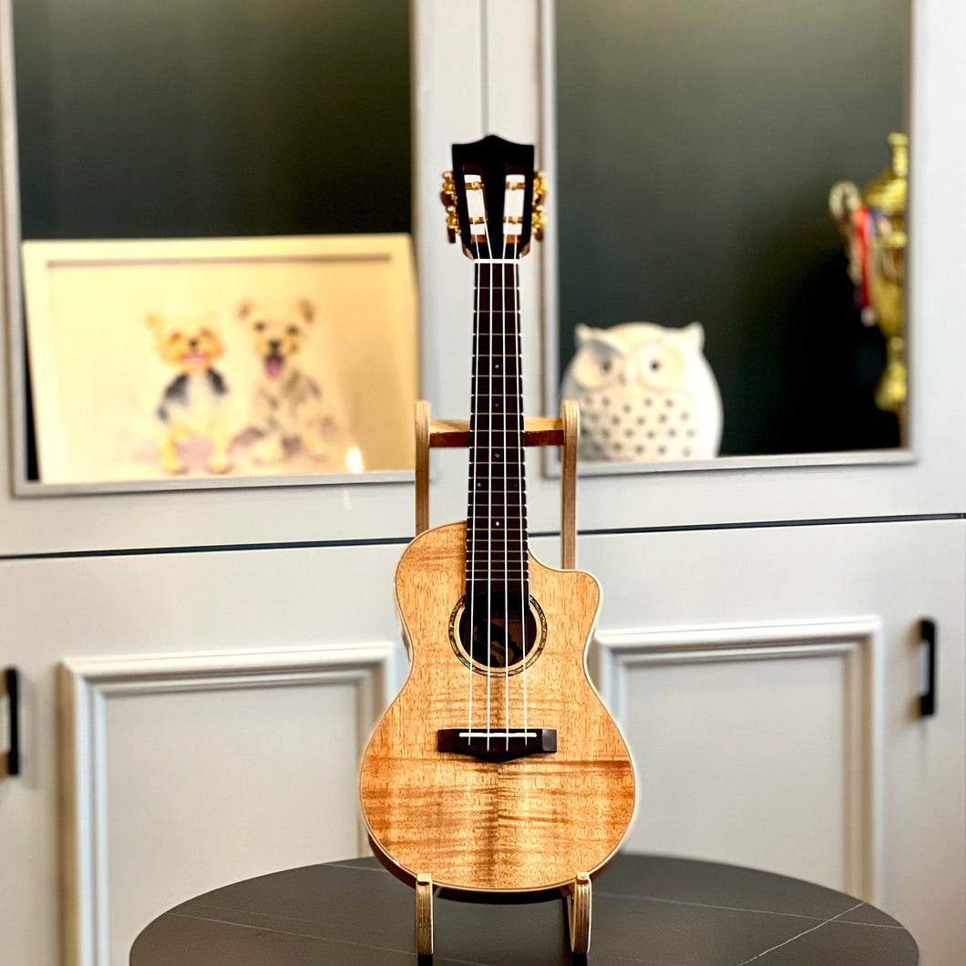 【預售】BIG ISLAND KSA-CTG High-grade Curly Solid Koa Ukulele 23