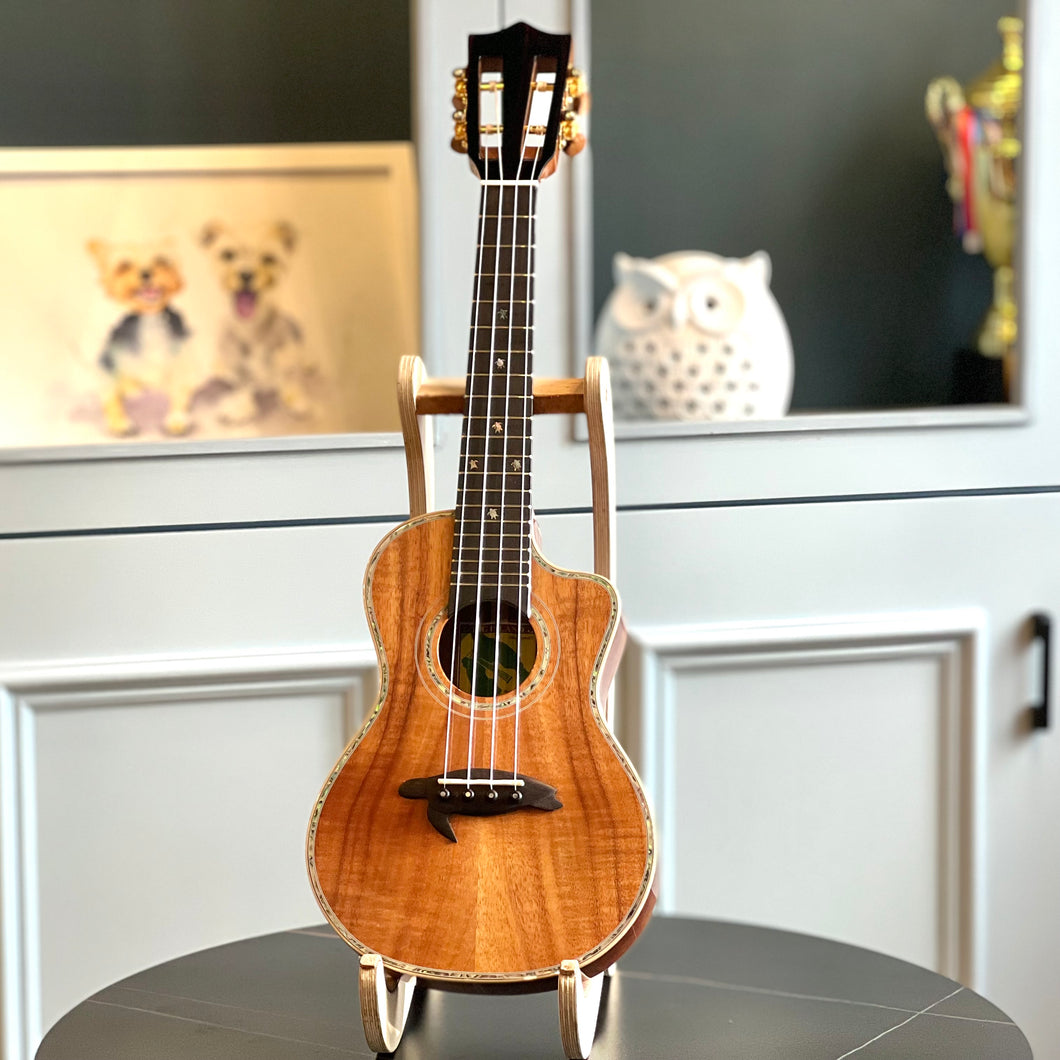 【預售】BIG ISLAND KSX-CTG Solid Curly Koa Ukulele 23