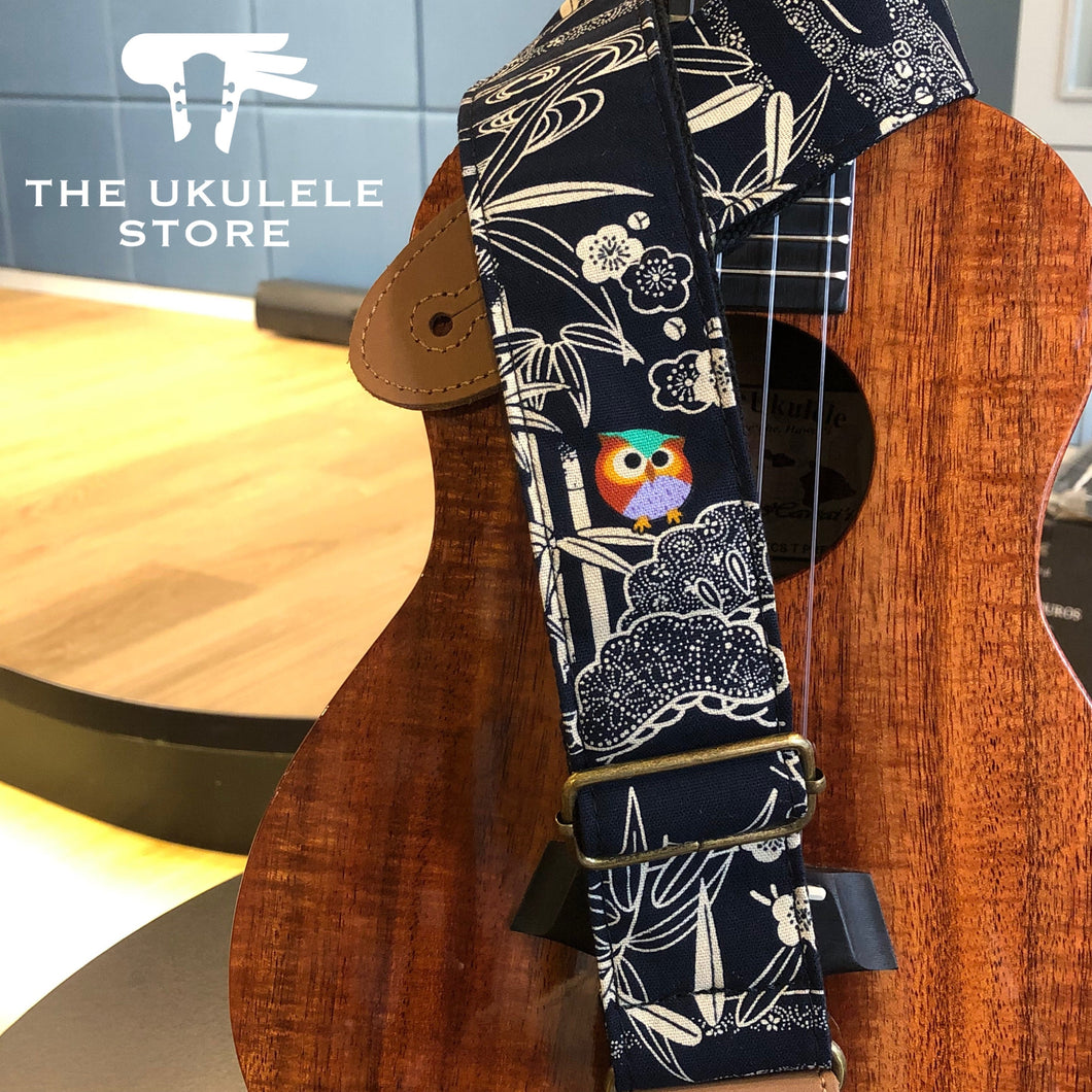 日系和風Ukulele/結他背帶 - 貓頭鷹款